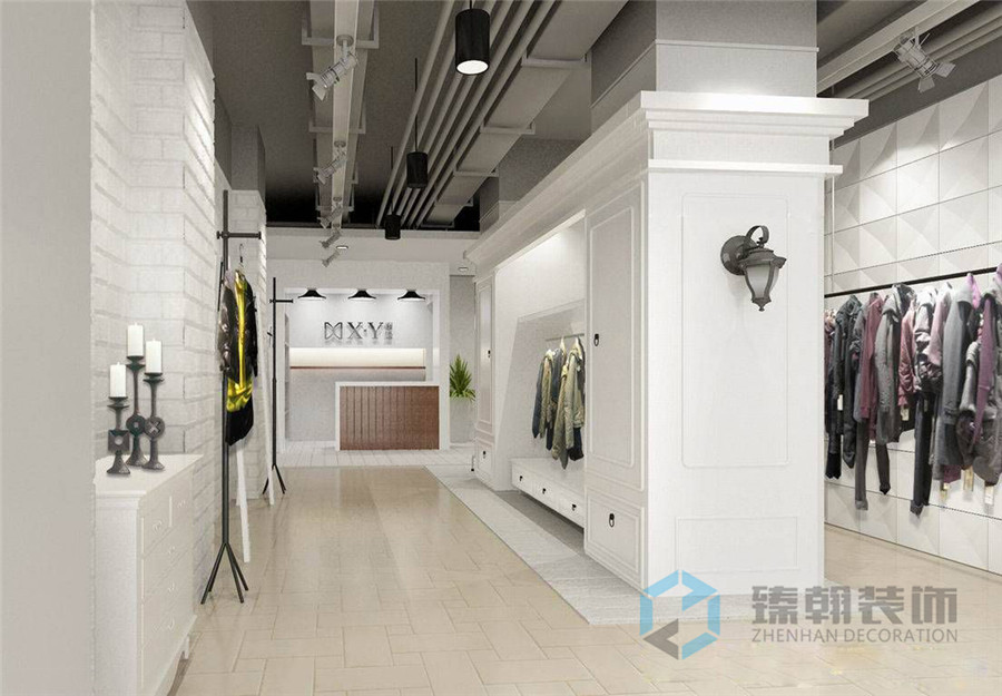 300平XY服裝中北店裝修設(shè)計案例