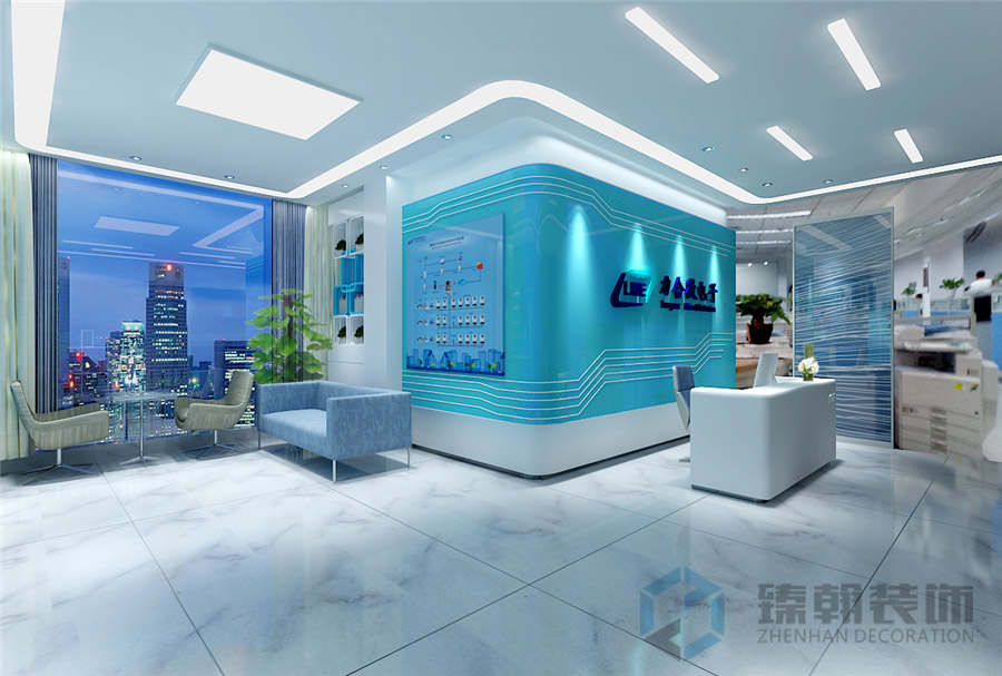 力合微電子展廳裝修設(shè)計(jì)案例