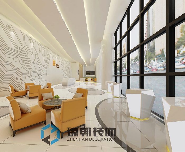 800㎡華潤(rùn)微電子展廳裝修設(shè)計(jì)