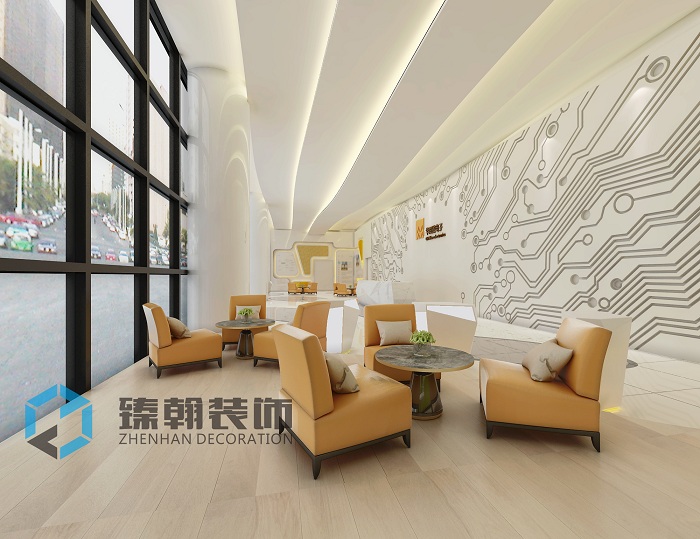 800㎡華潤(rùn)微電子展廳裝修設(shè)計(jì)