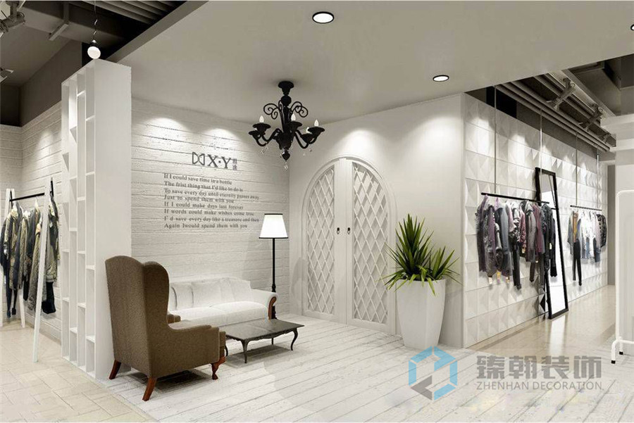 300平XY服裝中北店裝修設(shè)計(jì)案例