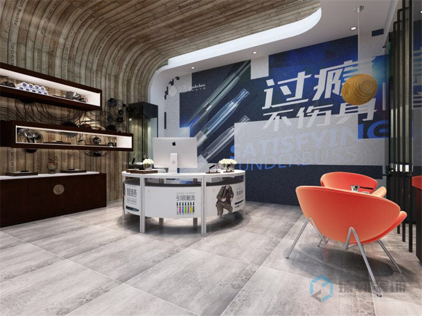 300㎡電子煙展示廳裝修設(shè)計(jì)