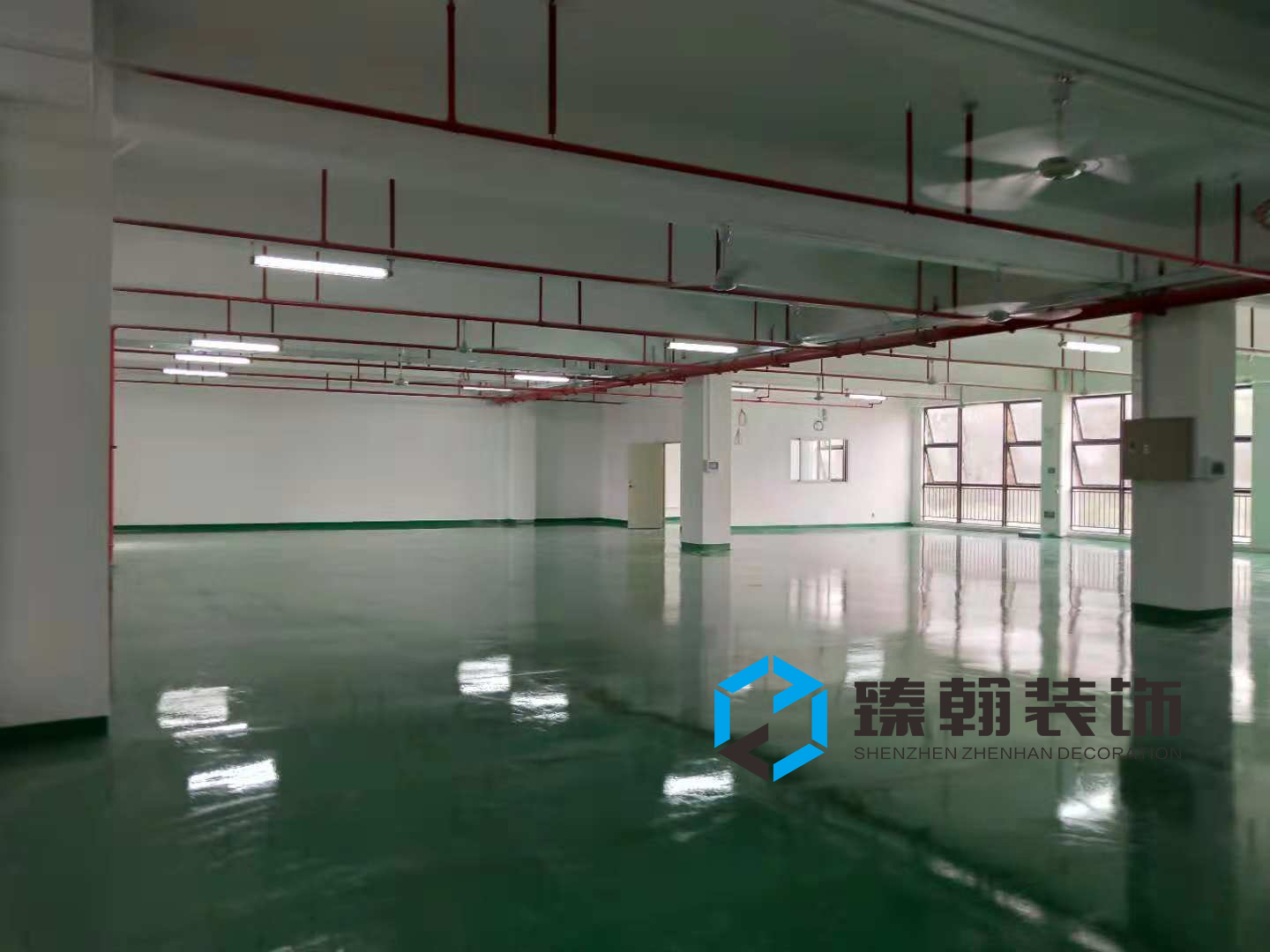 2500㎡坪地低碳城廠房裝修