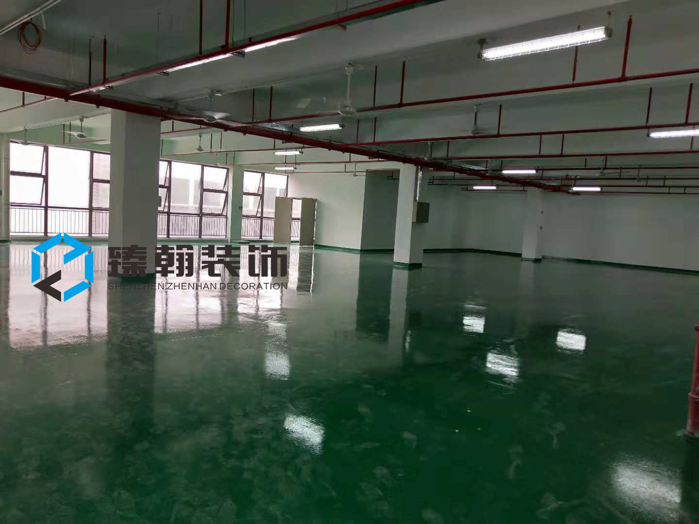 2500㎡坪地低碳城廠房裝修
