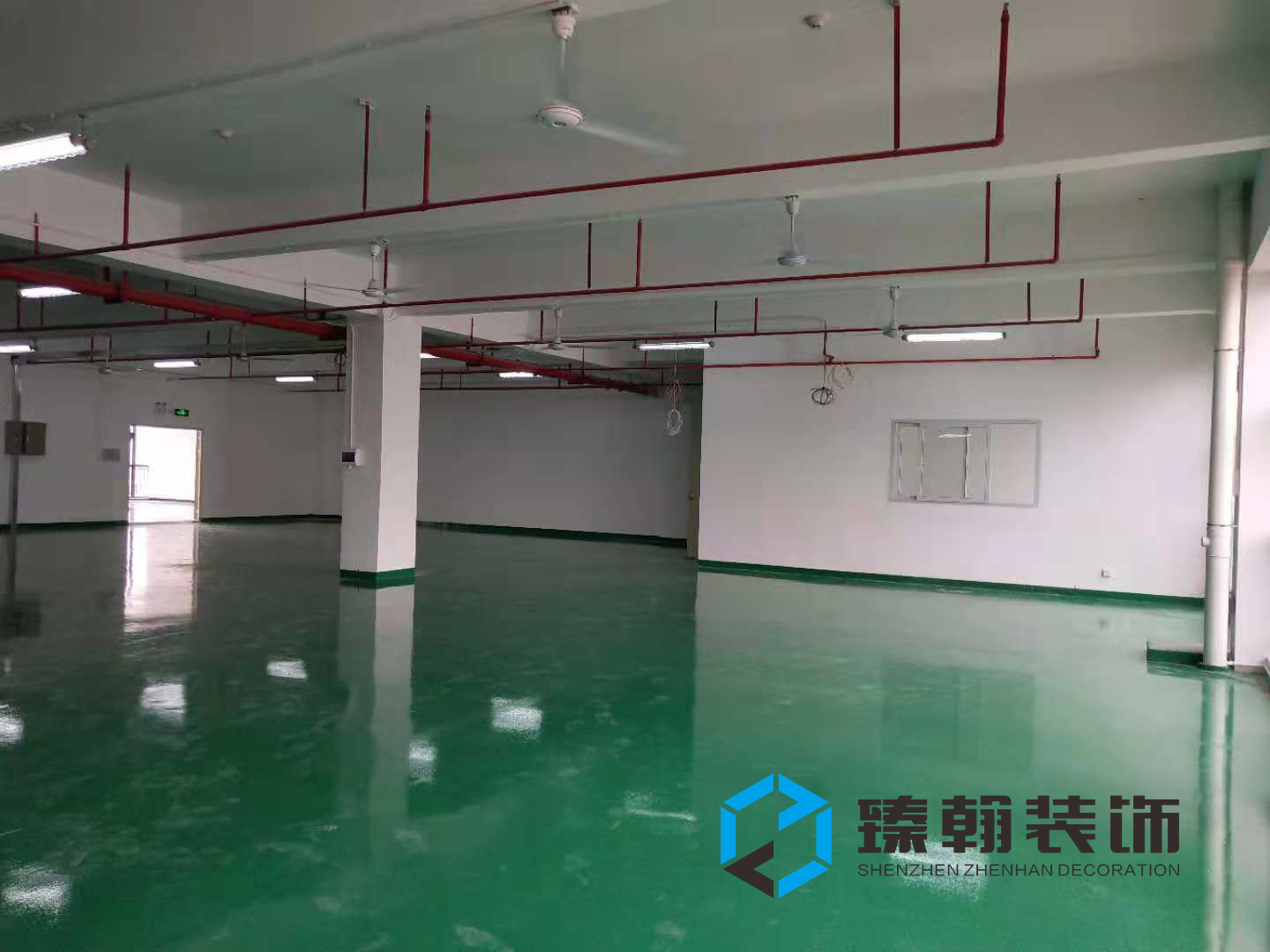 2500㎡坪地低碳城廠房裝修