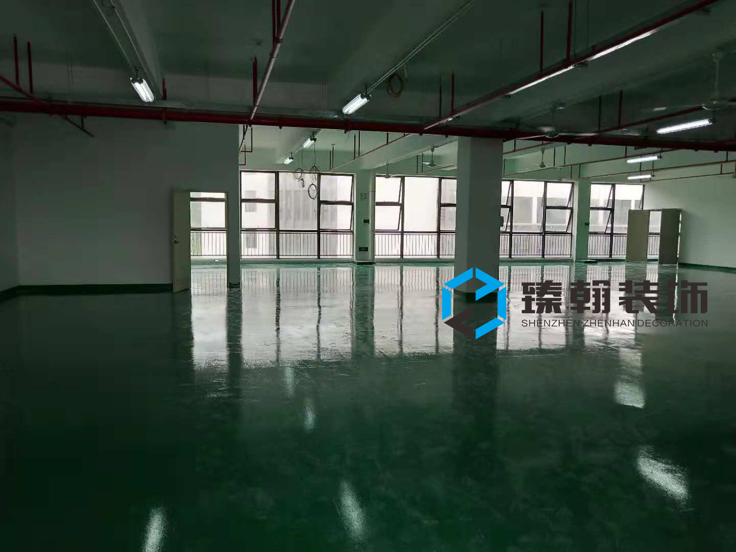 2500㎡坪地低碳城廠房裝修
