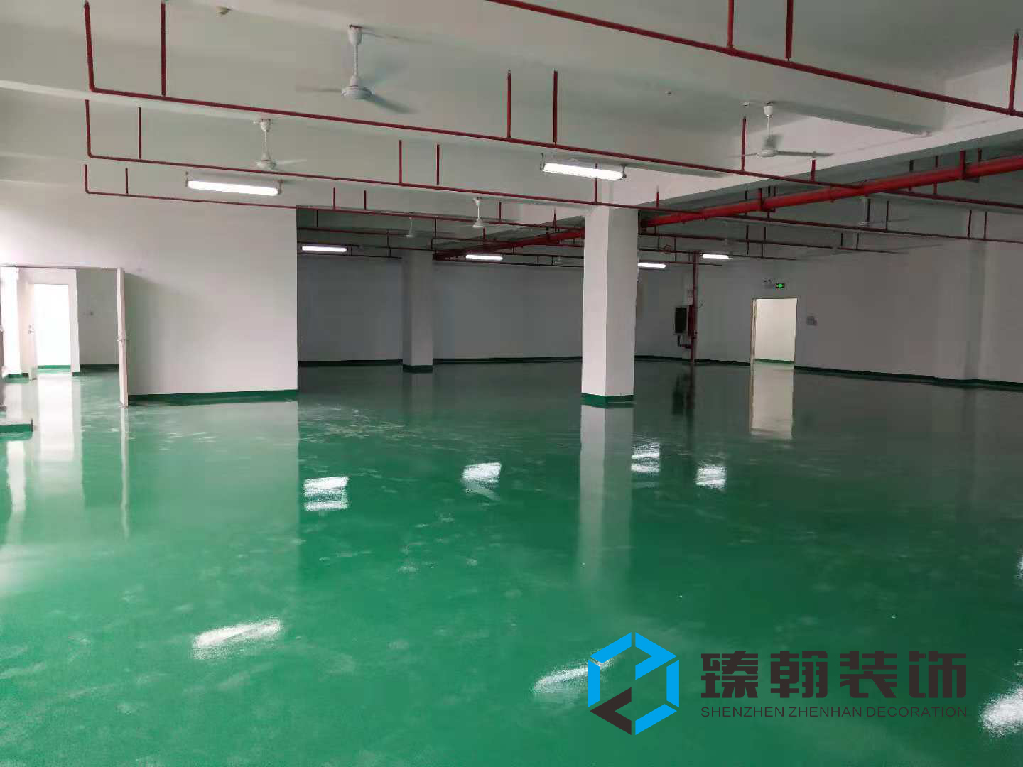 2500㎡坪地低碳城廠房裝修