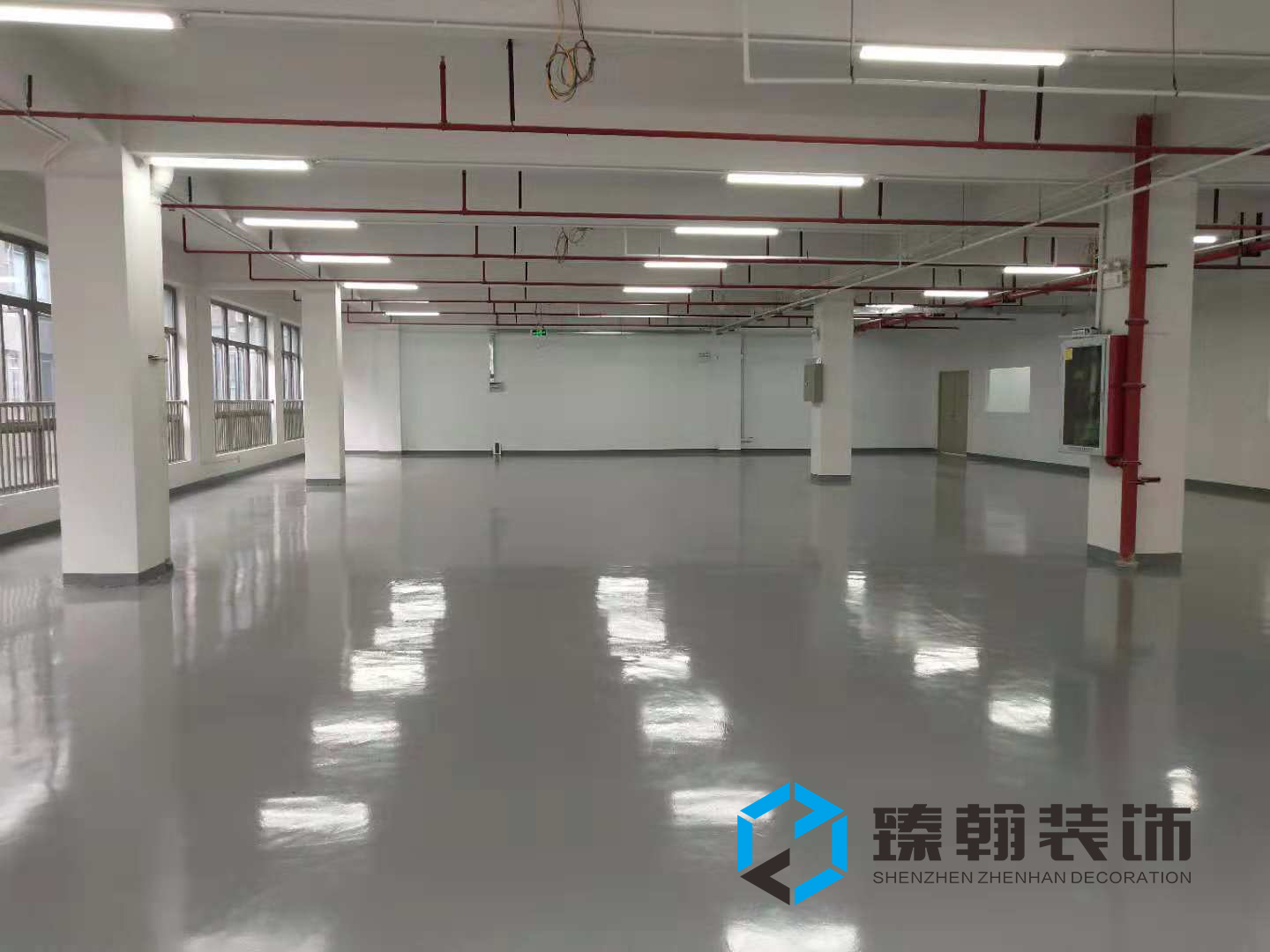 1800㎡坪山聚龍山廠房裝修