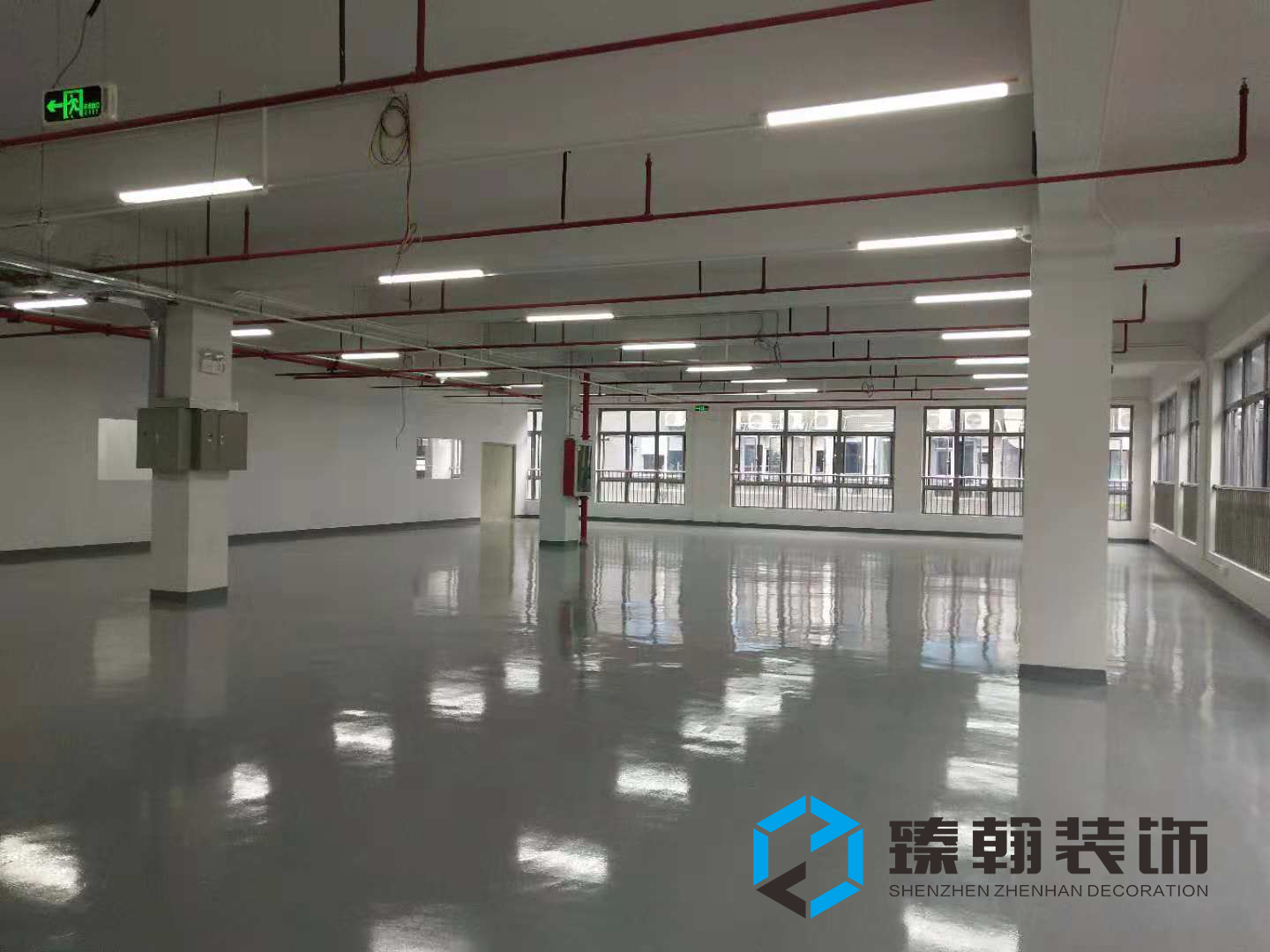 1800㎡坪山聚龍山廠房裝修