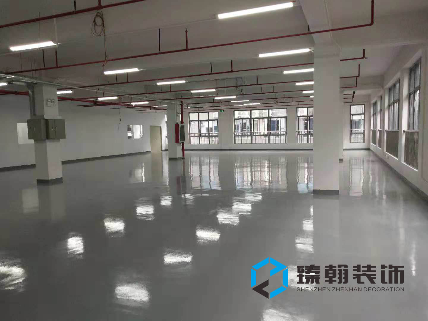 1800㎡坪山聚龍山廠房裝修
