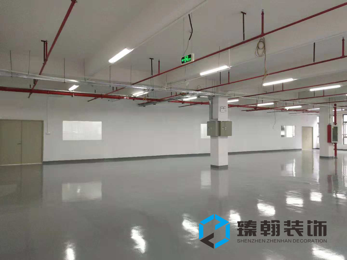 1800㎡坪山聚龍山廠房裝修
