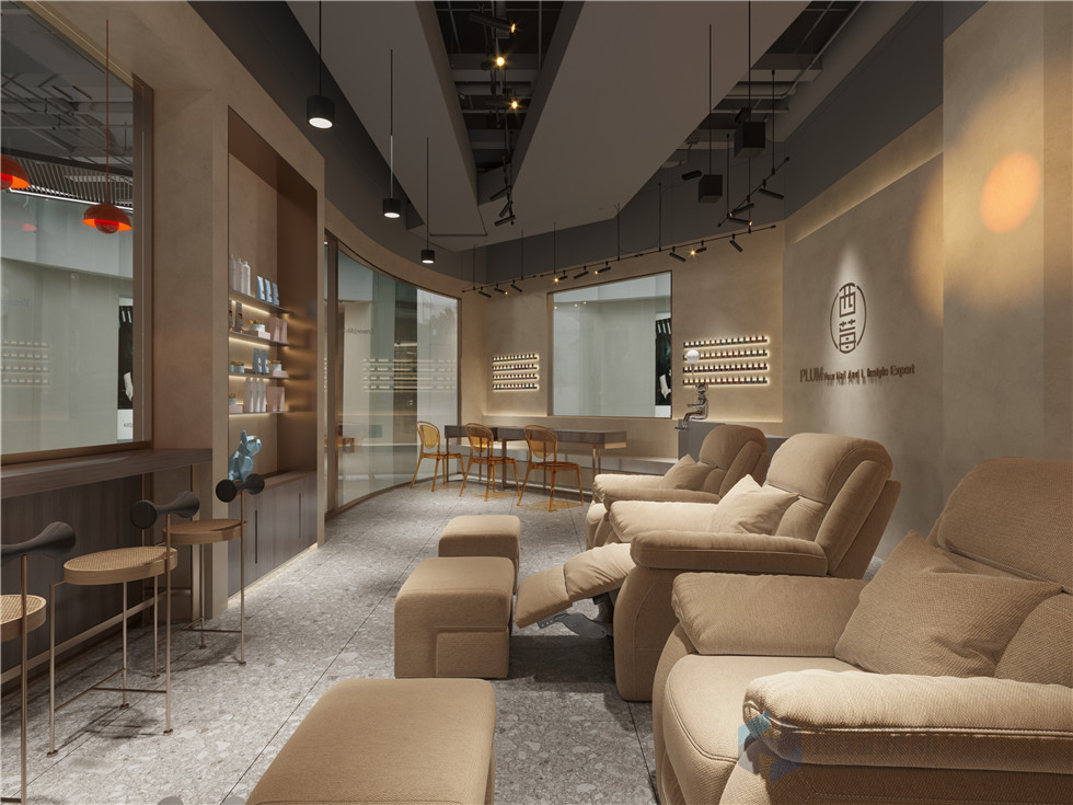 大中華喜來(lái)登美甲店設(shè)計(jì)裝修