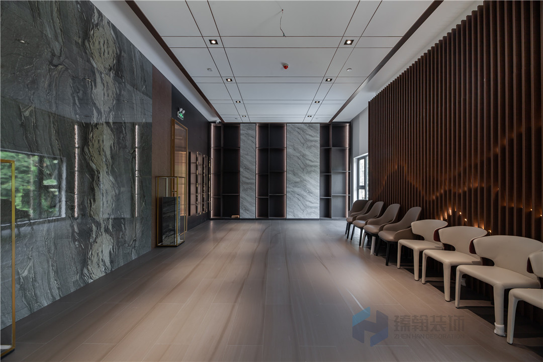 1000平朗生材料展廳裝修