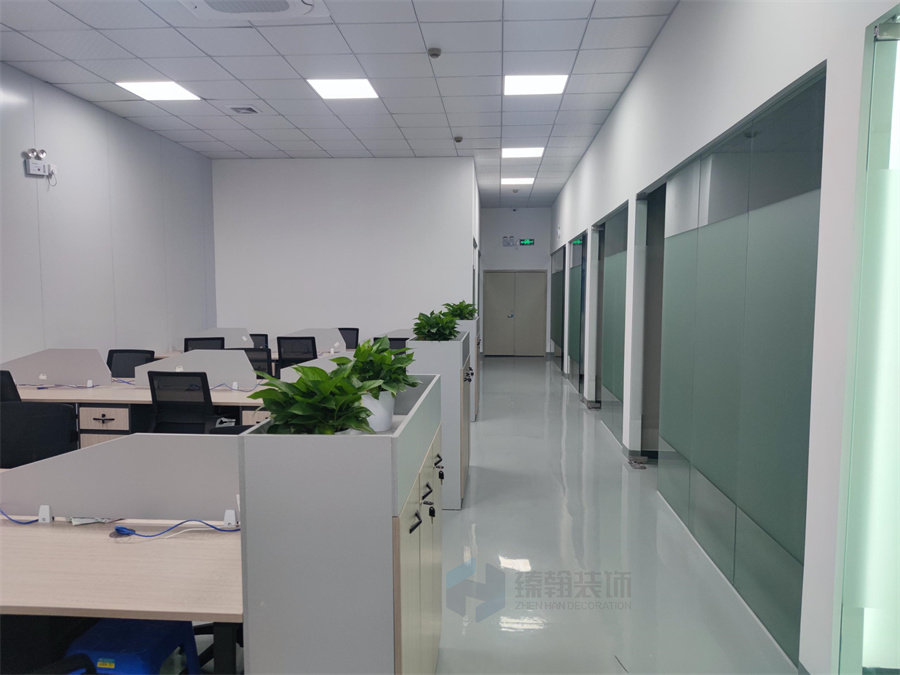 3000㎡深圳韻騰激光廠房，展廳，辦公室設(shè)計(jì)裝修