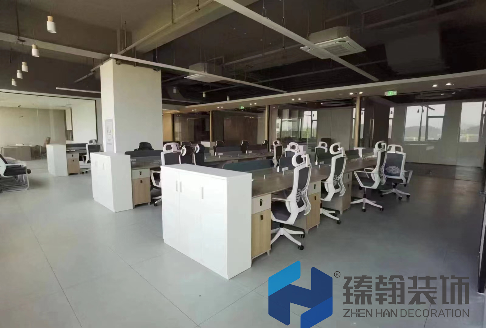 3000科技公司辦公室+廠房+展廳設(shè)計(jì)裝修