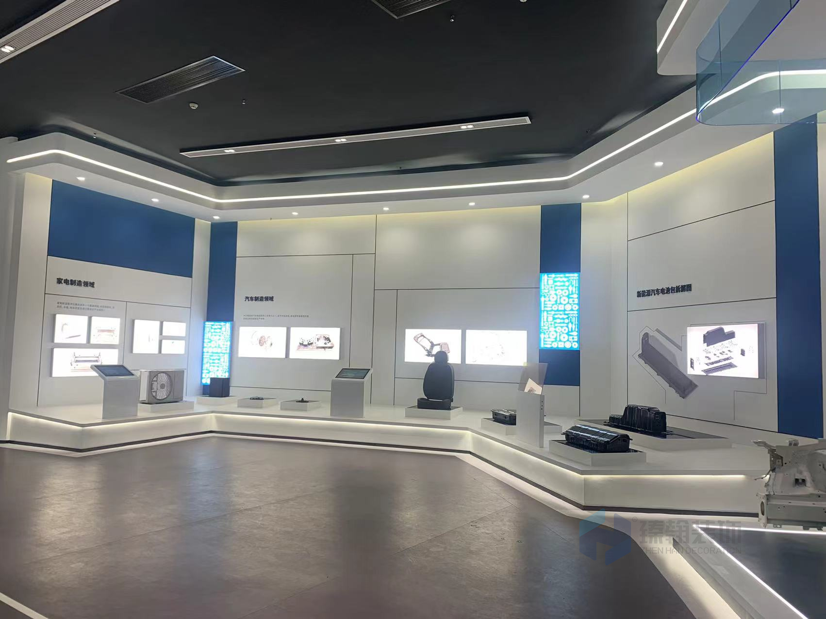 1500㎡修水模具展示展廳設(shè)計(jì)裝修